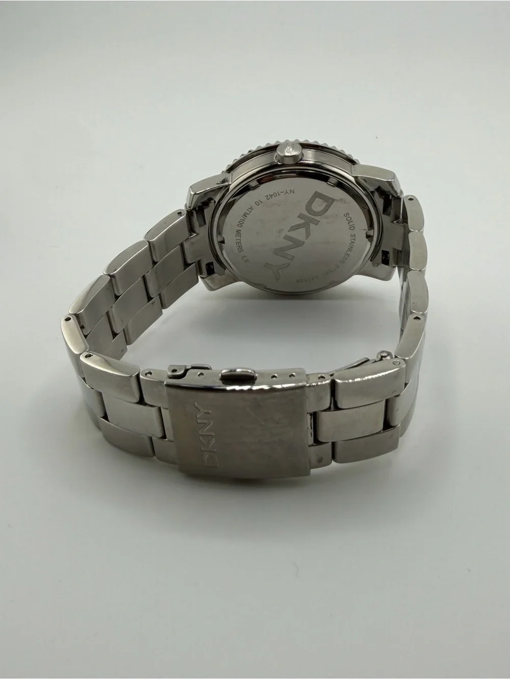DKNY Blue Dial Stainless Steel Men's Watch new battery 1105